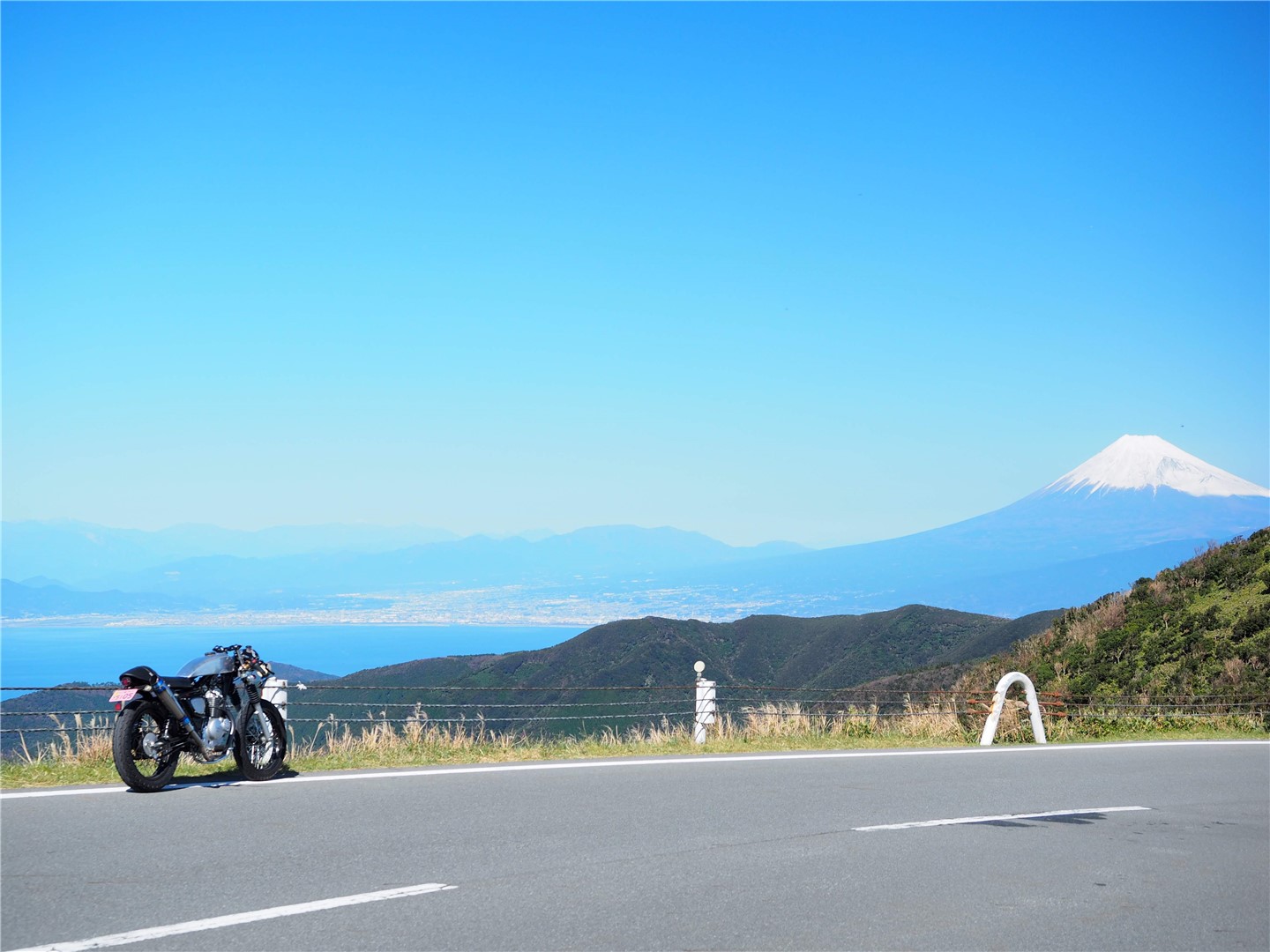 ツーリングにおススメ 西伊豆スカイラインはバイク乗りに絶対おススメしたい絶景ロードや 静岡 Gn125と過ごすseのブログ